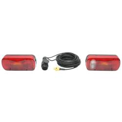 Kit lampi remorca 215X100, 6 functii, mi,ce,nr, cablaj 5.5m, fisa 13 pini, BK69430
