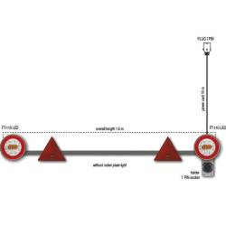 Kit lampi remorca cu bara fixa, cablu 10m, RLB05-01 Fristom
