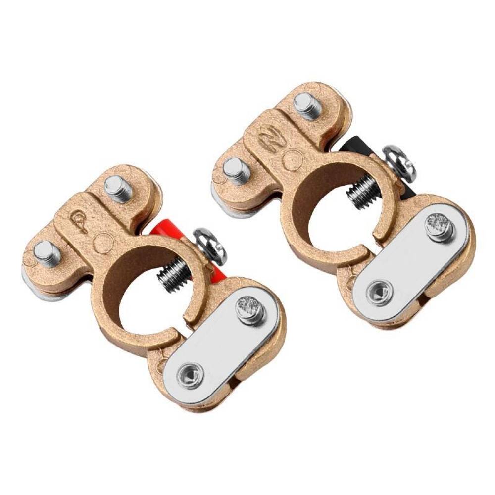 Set 2 borne acumulator cupru 12V, fixare rapida, 58963 Carmotion