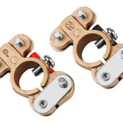 Set 2 borne acumulator cupru 12V, fixare rapida, 58963 Carmotion