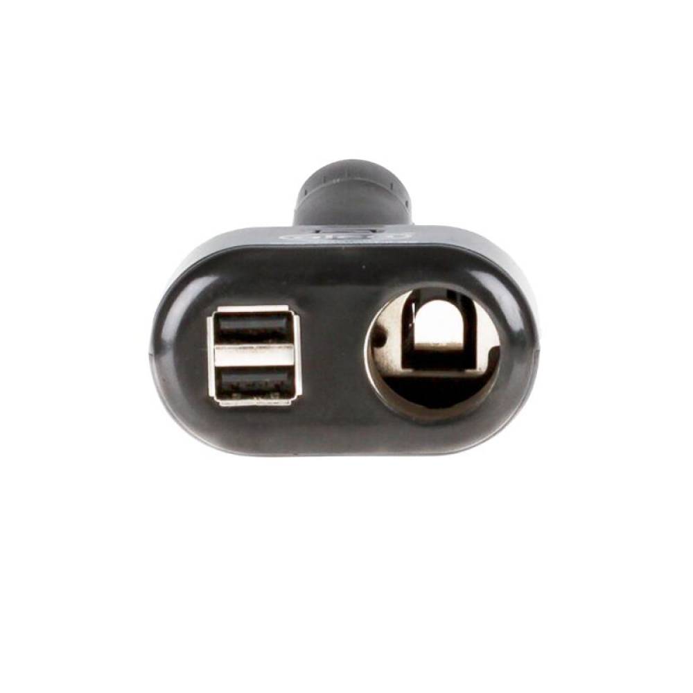 Stecher 1 priza 12V cu 2 USB, 1.0+2.1A, 510.10 Alca Stecher 1 priza 12V cu 2 USB, 1.0+2.1A, 510.10 Alca