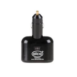 Stecher 1 priza 12V cu 2 USB, 1.0+2.1A, 510.10 Alca