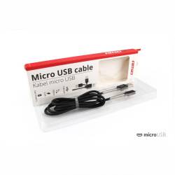 Cablu incarcator micro USB, 1m, premium, Fulllink 2.4A 1m Amio 01431