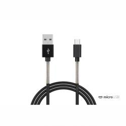 Cablu incarcator micro USB, 1m, premium, Fulllink 2.4A 1m Amio 01431