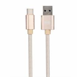Cablu incarcator USB Tip C, 1m, auriu Gold 511.38 Heyner