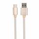 Cablu incarcator USB Tip C, 1m, auriu Gold 511.38 Heyner