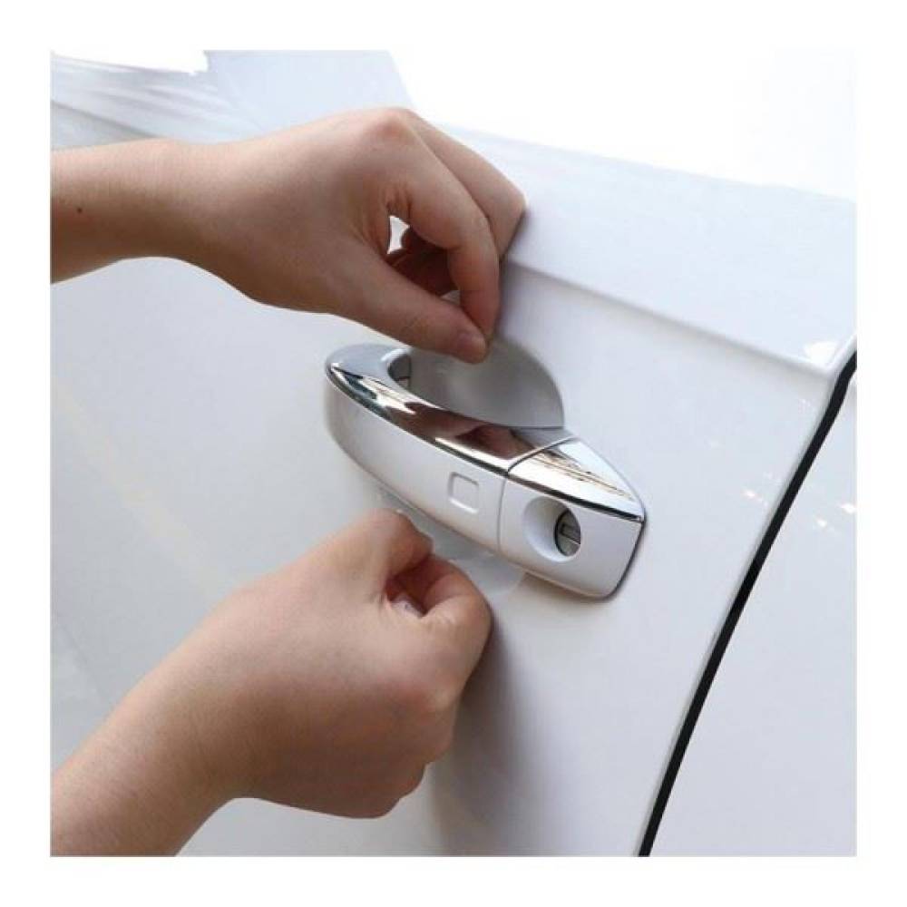 Folie pentru protectia vopselei sub manerul usii, set de 4 bucati 80x80mm 0290 Automax