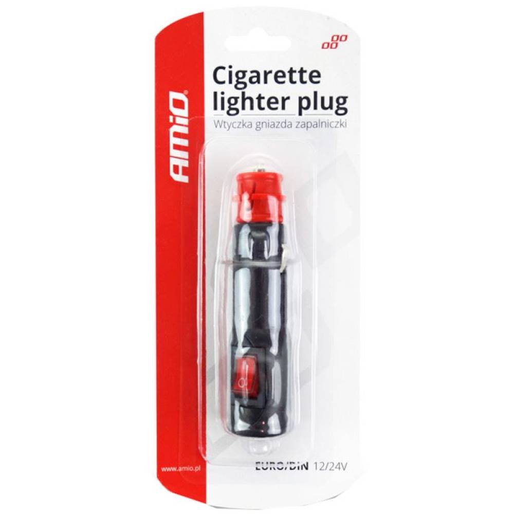 Stecher bricheta 12/24V cu intrerupator 02051 Amio