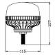 Girofar 12-24V, h137, 36 LED-uri, prindere cu 1 surub, 02294 Amio Girofar 12-24V, h137, 36 LED-uri, prindere cu 1 surub, 02294 Amio