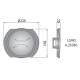 Aparatori proiector rotund pentru FERVOR LUM1, fi220mm, A.25360 Wesem