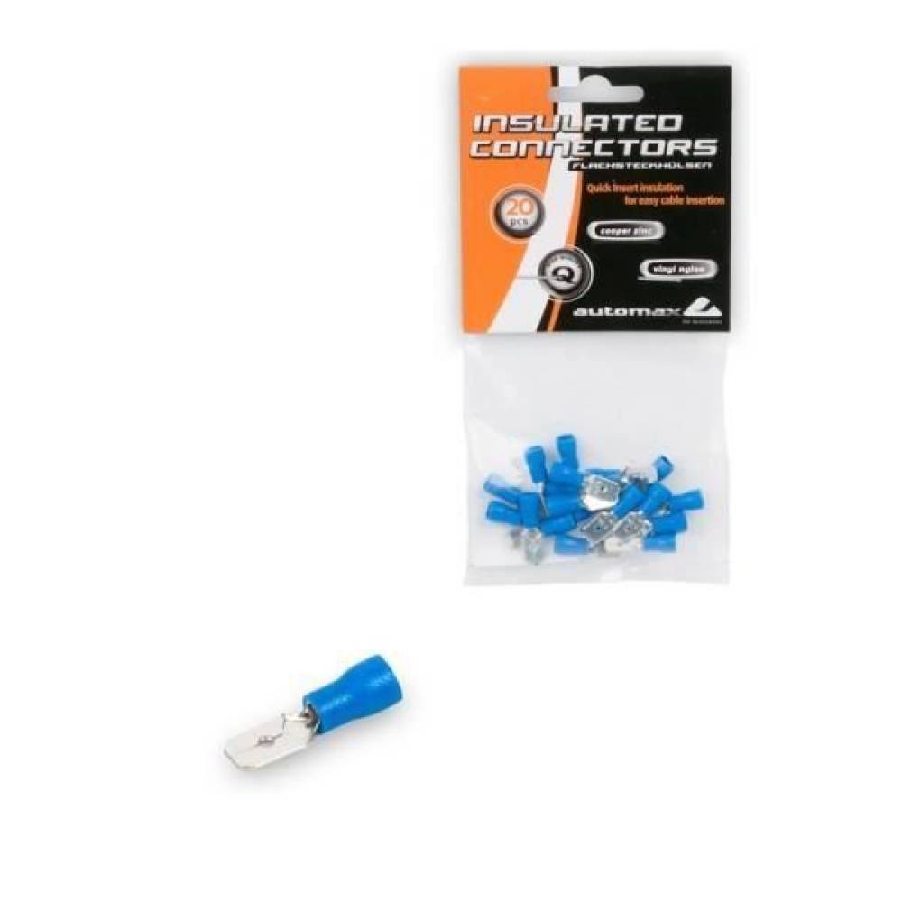 Set papuci electrici, fisa plata TATA, fi 2.5mm/6mm, 20 bucati, 0764 Automax