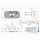 Lampa gabarit 111x52, LED, galbena, cu suport, LD180 Horpol