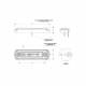 Lampa gabarit 110x31, LED, alba, MAN TGL,TGA, LD675 Horpol
