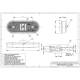 Lampa gabarit 120x46, LED, alba, LD632 Horpol