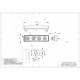Lampa gabarit 180x45, LED, alba, cu mufa, Scania 4&R, LD996 Horpol