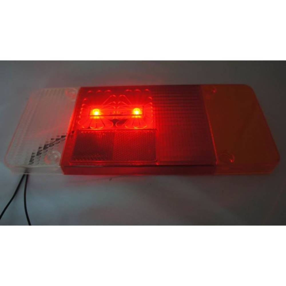 Dispersor 300x130, cu LED-uri pentru POZITIE, cu fire, pentru lampa cu ceata, stanga, compatibil Iveco, KZD289 Horpol