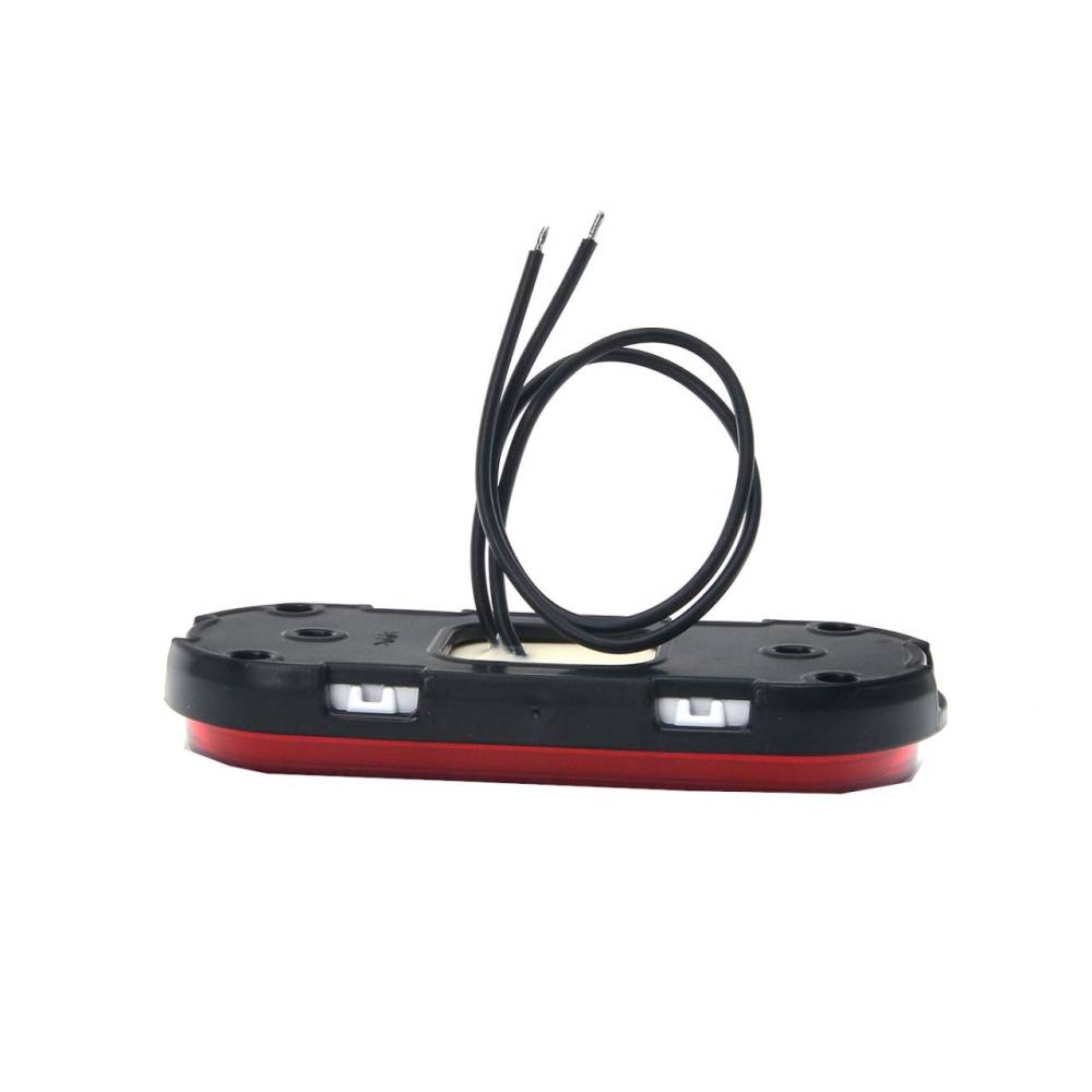 Lampa gabarit 124x49, LED, contur luminat, rosie, cu suport, 12-24V, W198 1400 Was Lampa gabarit 124x49, LED, contur luminat, rosie, cu suport, 12-24V, W198 1400 Was