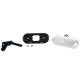 Lampa gabarit 124x49, LED, contur iluminat, cu suport, alba, W198 1401 Was