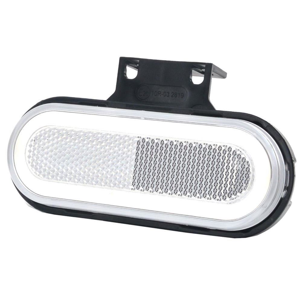 Lampa gabarit 124x49, LED, contur iluminat, cu suport, alba, W198 1401 Was