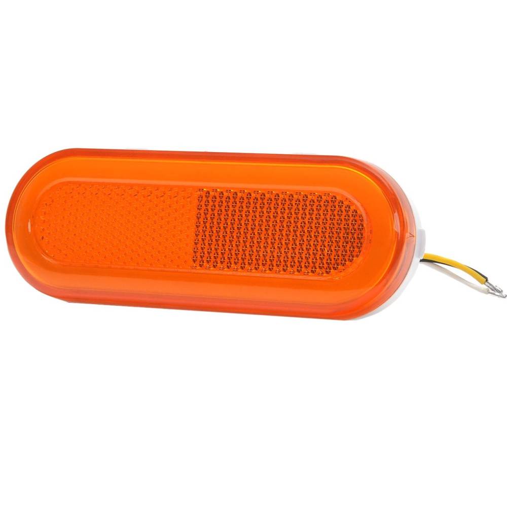 Lampa gabarit 124x49, LED, cu semnalizare, contur iluminat, suport, galbena, W198 1420 Was