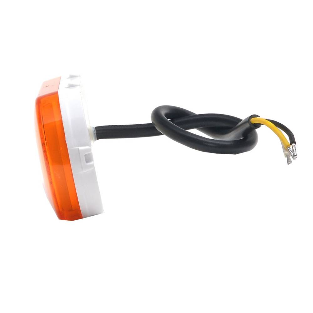 Lampa gabarit 124x49, LED, cu semnalizare, contur iluminat, suport, galbena, W198 1420 Was
