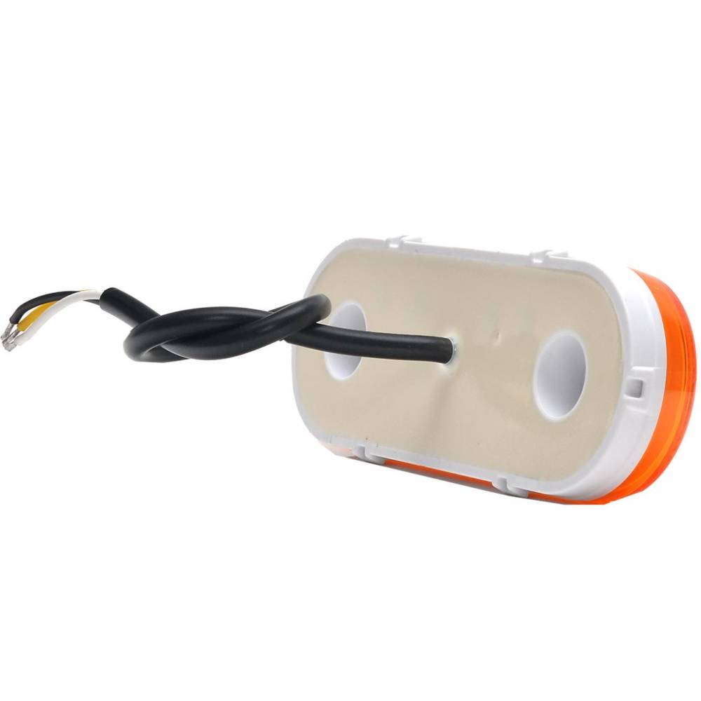 Lampa gabarit 124x49, LED, cu semnalizare, contur iluminat, suport, galbena, W198 1420 Was