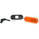 Lampa gabarit 124x49, LED, cu semnalizare, contur iluminat, suport, galbena, W198 1420 Was