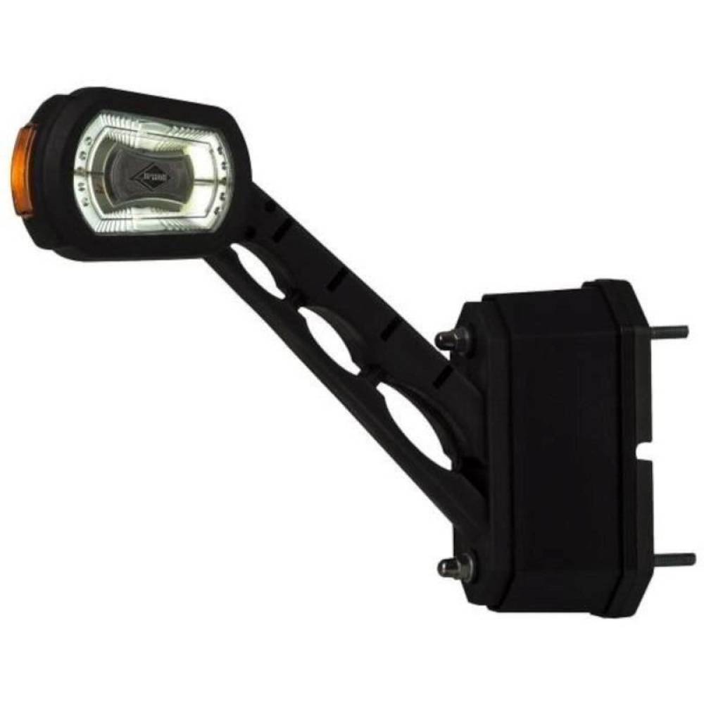 Lampa gabarit cu brat oblic, h169, LED, cu senzor si sirena mers inapoi, dreapta, LDCC 2714 Horpol