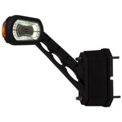 Lampa gabarit cu brat oblic, h169, LED, cu senzor si sirena mers inapoi, dreapta, LDCC 2714 Horpol