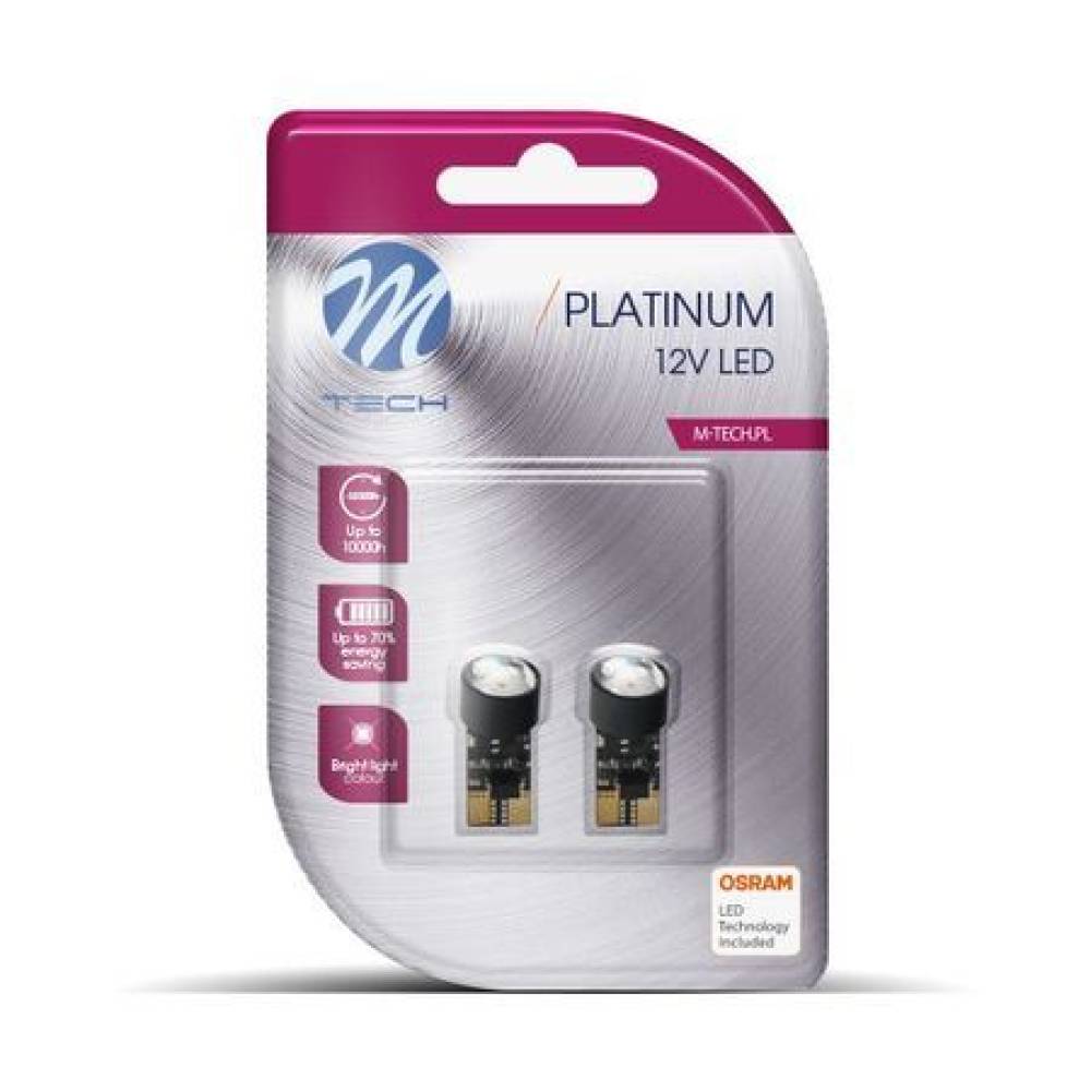 Set 2 becuri T10 1 LED, HP-Osram 12V W5W Canbus LB803W M-TECH