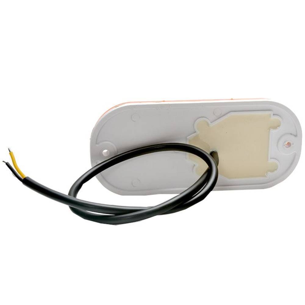 Lampa gabarit 159x74, LED, cu semnalizare, suport, galbena, W161 1152 Was