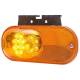 Lampa gabarit 159x74, LED, cu semnalizare, suport, galbena, W161 1152 Was