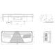 Lampa stop 350x131, 6 functii, semnalizare dinamica, stanga, W171 DDL 1184DD Was