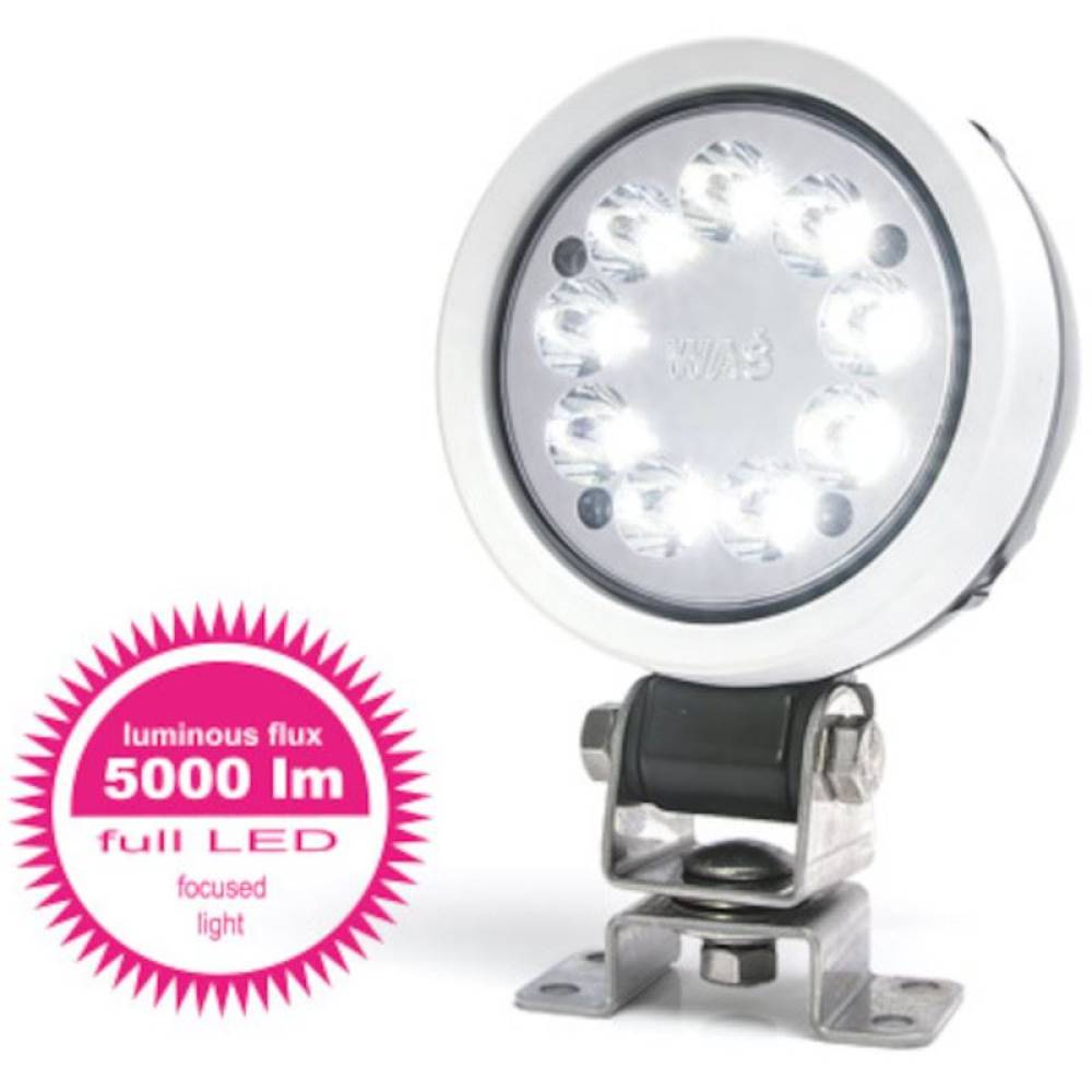 Proiector lucru fi108, LED, 5000lm, 37W, spot, rama alba, W163 1156 Was