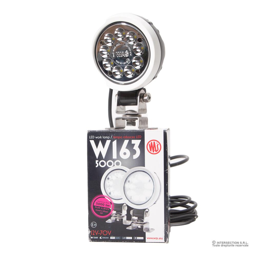 Proiector lucru fi108, LED, 5000lm, 37W, spot, rama alba, W163 1156 Was