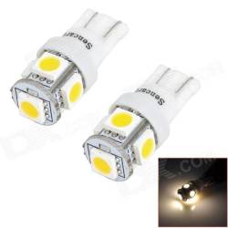 Set becuri T10, 5 LED-uri, SMD 5050 24V, H.Lucas 10714