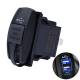 Priza cu 2 USB-uri 12/24V, 3.1A, lumina albastra, 42557 CarCo