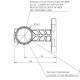 Lampa gabarit brat 125mm, LED NEON, 3 functii, 1097 Was