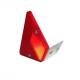 Catadioptru trapez rosu, stradal/auto talpa metal, 12x8cm Aplex  APL-0925