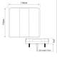 Lampa spate 110x110, 4 functii, catadioptru, LED, 12V, 111STI CA 7058 247 Lighting Lampa spate 110x110, 4 functii, catadioptru, LED, 12V, 111STI CA 7058 247 Lighting