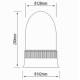 Girofar 12/24V, h200, 80 LED-uri, prindere cu 3 suruburi, CA 6055C 247Lighting