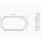 Girofar rampa transversal 38x22cm, cu 56 LED-uri, 40W, SIGMA CA7097 247L