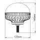 Girofar 12/24V, h146, 60 LED-uri, 1 surub, Trekker CA 8182 247Lighting