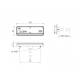 Lampa gabarit 102x35 LED, galbena LD 2435 NEON Stripe Horpol