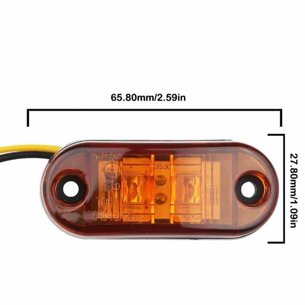 Lampa gabarit 65x28, LED, 10-30V, galbena, CA 6095A 247Lighting