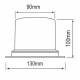 Girofar 12/24V, h100, 36 LED-uri, 3 suruburi, galben CA 7045 247Lighting