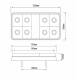 Lampa spate 155x85, 4 functii, LED, set, CA 7060 247Lighting