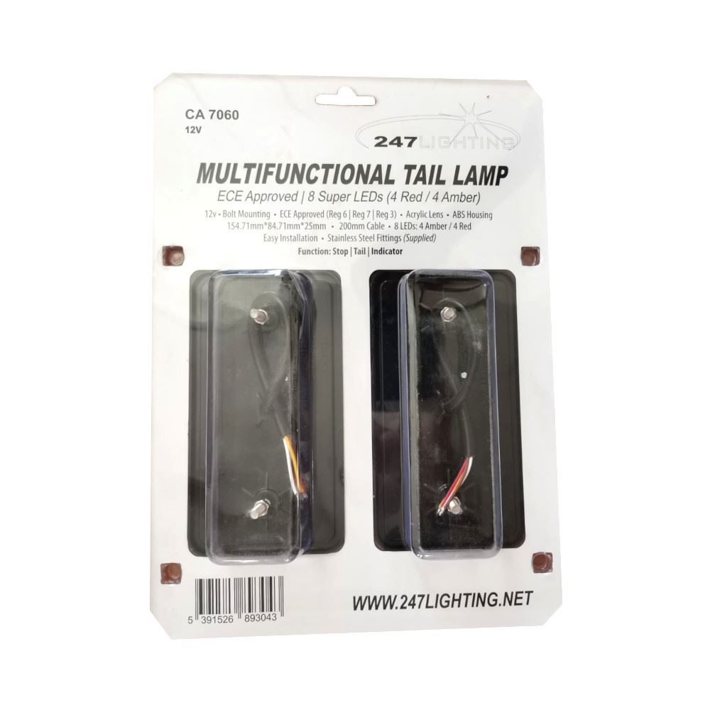 Lampa spate 155x85, 4 functii, LED, set, CA 7060 247Lighting