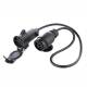 Adaptor fisa 13-7 pini cu cablu 0.75m, 12V, 86768 Carmotion