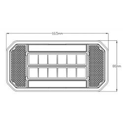 Lampa spate 165x80, 3 functii, LED Neon,12-24V, semnalizare dinamica, stanga L1874 TruckLed Lampa spate 165x80, 3 functii, LED Neon,12-24V, semnalizare dinamica, stanga L1874 TruckLed